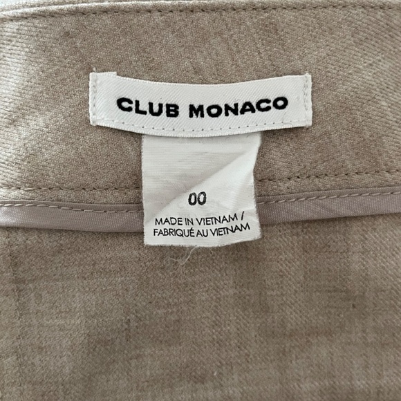Club Monaco Wool Blend Tailored Dress Pants – Women’s Size 00 (40% Wool) - Picture 8 of 8